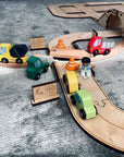 Roadworks construction toy road signs set Aussie