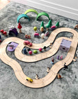 Timber Towns country roads car track set small world play farm