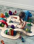 Timber Towns Bridges Deluxe Car Road Track Set
